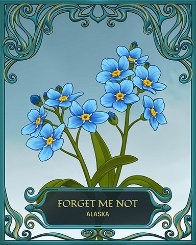 Thousand Island Solitaire HD Alaska State Flowers Badge