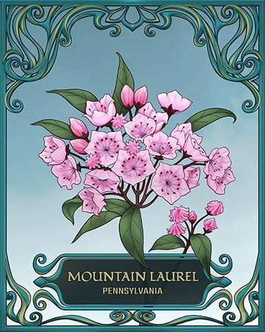 Word Whomp HD Pennsylvania State Flowers Badge