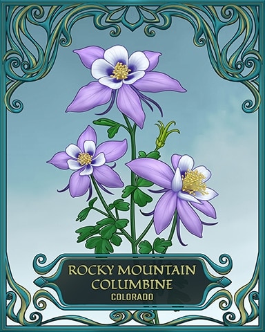 Tri-Peaks Solitaire HD Colorado State Flowers Badge