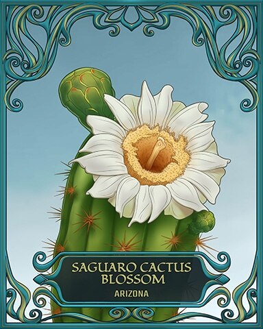 Mahjong Garden HD Arizona State Flowers Badge