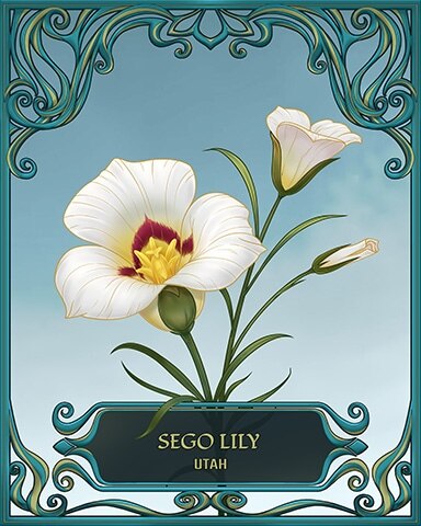 Poppit! Bingo Utah State Flowers Badge