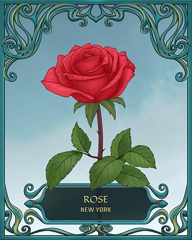 Bookworm HD New York State Flowers Badge