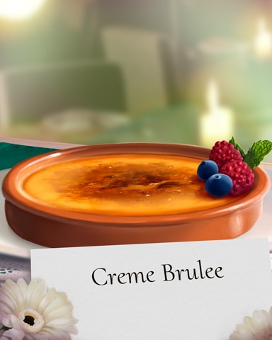 Lovely Creme Brulee Sweets for My Sweet Badge - Word Whomp HD
