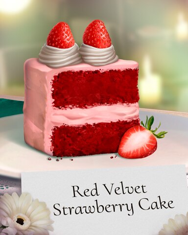 Red Velvet Sweets for My Sweet Badge - Bejeweled Stars