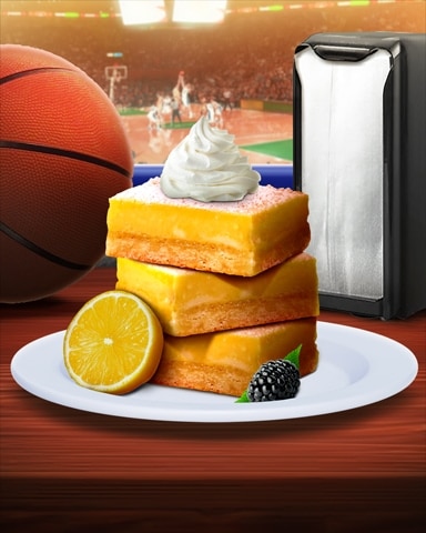 Poppit! Bingo Lemon Bars Tailgating Foods Badge