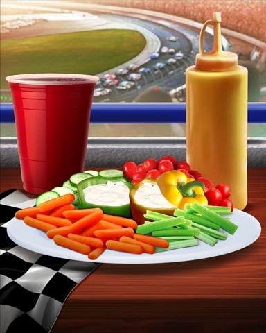 Merge Academy Veggie Tray Tailgating Foods Badge