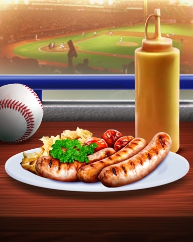 Rainy Day Spider Solitaire HD Bratwurst Tailgating Foods Badge