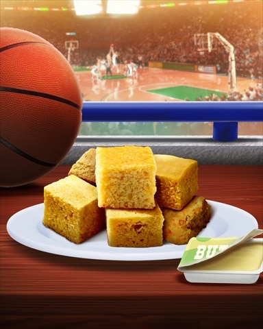 Sweet Tooth Town Cornbread Tailgating Foods Badge
