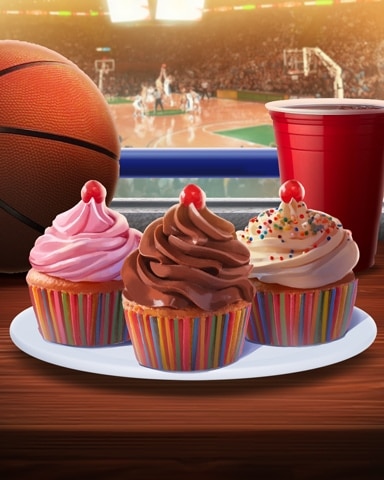 Snowbird Solitaire Cupcakes Tailgating Foods Badge