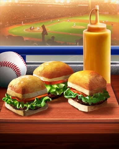 Mahjong Sanctuary Sliders Tailgating Foods Badge