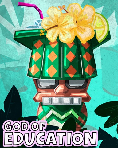 Ceramic God of Education Badge - First Class Solitaire HD