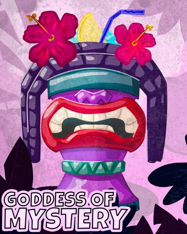 Ceramic Goddess of Mystery Badge - Word Whomp HD