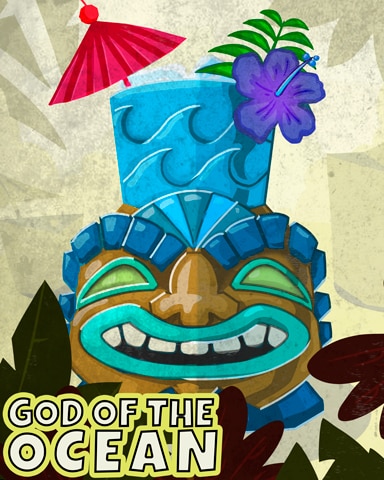 Ceramic Ocean God Badge - Trizzle