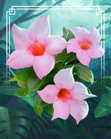 Mahjong Safari HD Brazilian Jasmine Tropical Flowers Badge