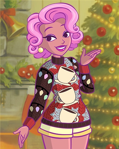 Casual Trish Ugly Sweaters Badge