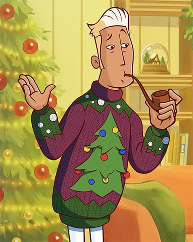 Casual Canasta Cal Ugly Sweaters Badge