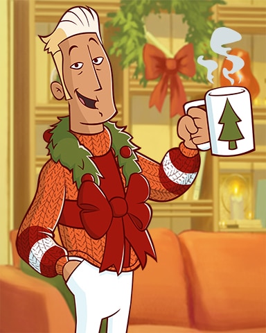 Cocoa Canasta Cal Ugly Sweaters Badge