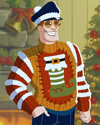 Stocking King Ugly Sweaters Badge