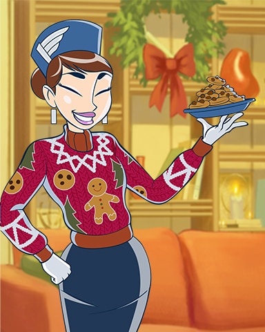 Cookie Pam Ugly Sweaters Badge