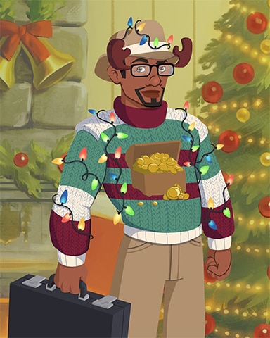 Reindeer Chase Ugly Sweaters Badge