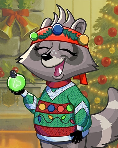 Cheerful Roxy Ugly Sweaters Badge