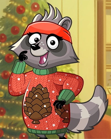 Pinecone Roxy Ugly Sweaters Badge