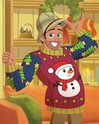 Thumbs Up Tex Ugly Sweaters Badge