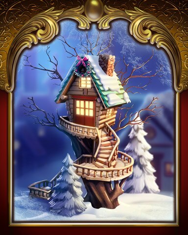 Canasta HD Tree House Victorian Village Badge