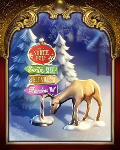 Mahjong Garden HD Signpost Victorian Village Badge