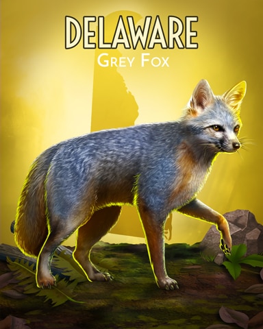 Tri-Peaks Solitaire HD Grey Fox Wild America Badge