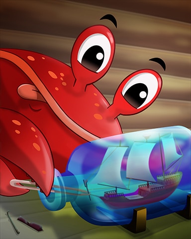 Build a Model Winter Activities Badge - Mahjong Safari HD