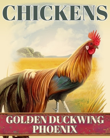 Tri-Peaks Solitaire HD Golden Duckwing Pheonix Chickens Badge