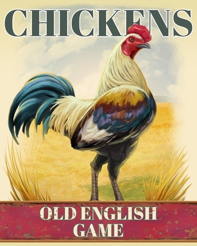 Pogo Slots Old English Game Chickens Badge