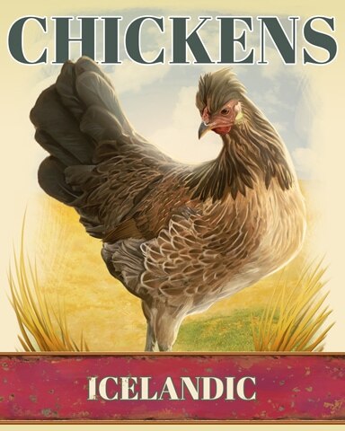 Wheel of Fortune: Pogo Edition Icelandic Chickens Badge