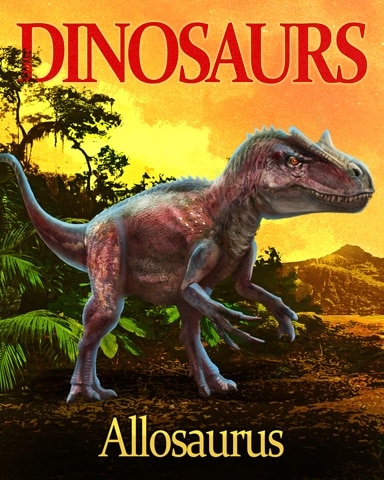 Allosaurus Dinosaurs Badge