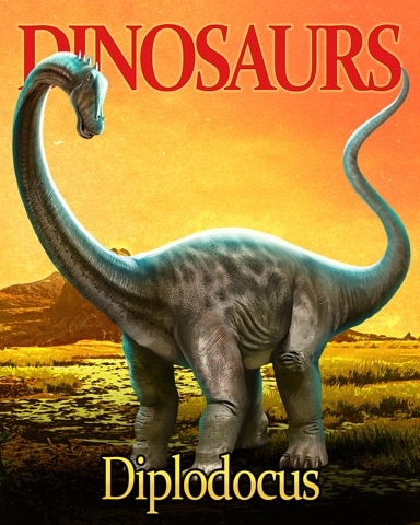 Diplodocus Dinosaurs Badge