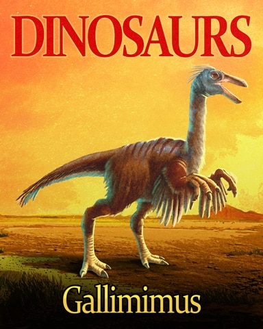 Gallimimus Dinosaurs Badge