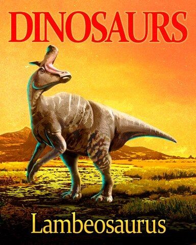 Lambeosaurus Dinosaurs Badge