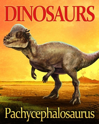 Pachycephalosaurus Dinosaurs Badge