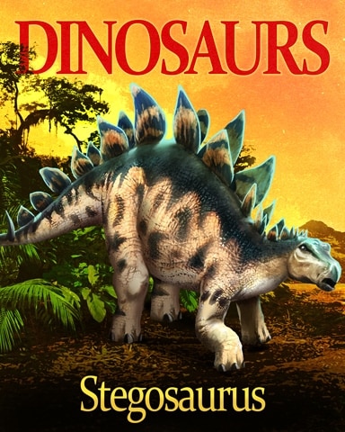Stegosaurus Dinosaurs Badge