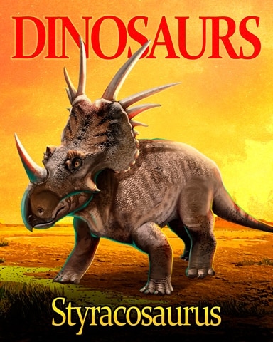 Styracosaurus Dinosaurs Badge