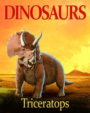 Triceratops Dinosaurs Badge