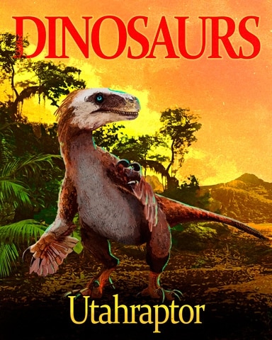 Utahraptor Dinosaurs Badge