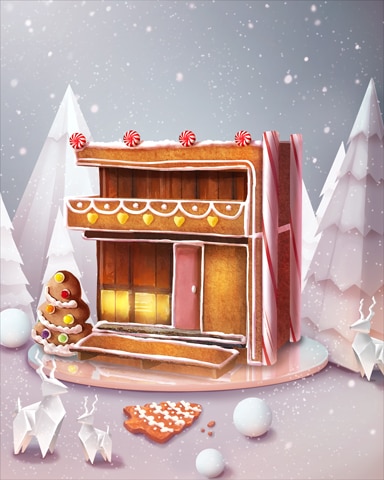 Modern Bungalow Gingerbread Badge - Jungle Gin HD