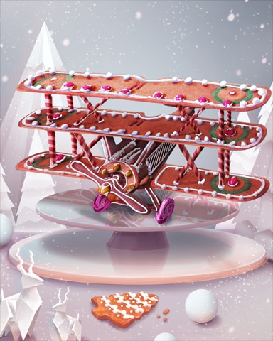 Triplane Gingerbread Badge - Canasta HD
