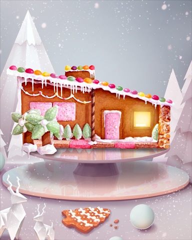 Retro Bungalow Gingerbread Badge - Spades HD