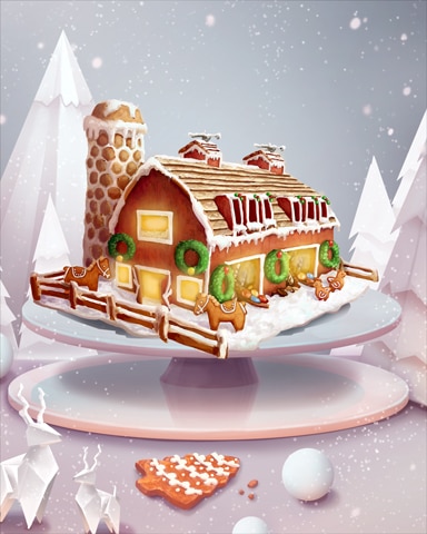 Barn Gingerbread Badge - Canasta HD