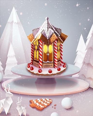 Gazebo Gingerbread Badge - Mahjong Sanctuary