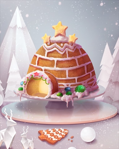 Igloo Gingerbread Badge - Crossword Cove HD
