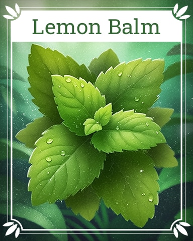 Lemon Balm Healing Herbs Badge